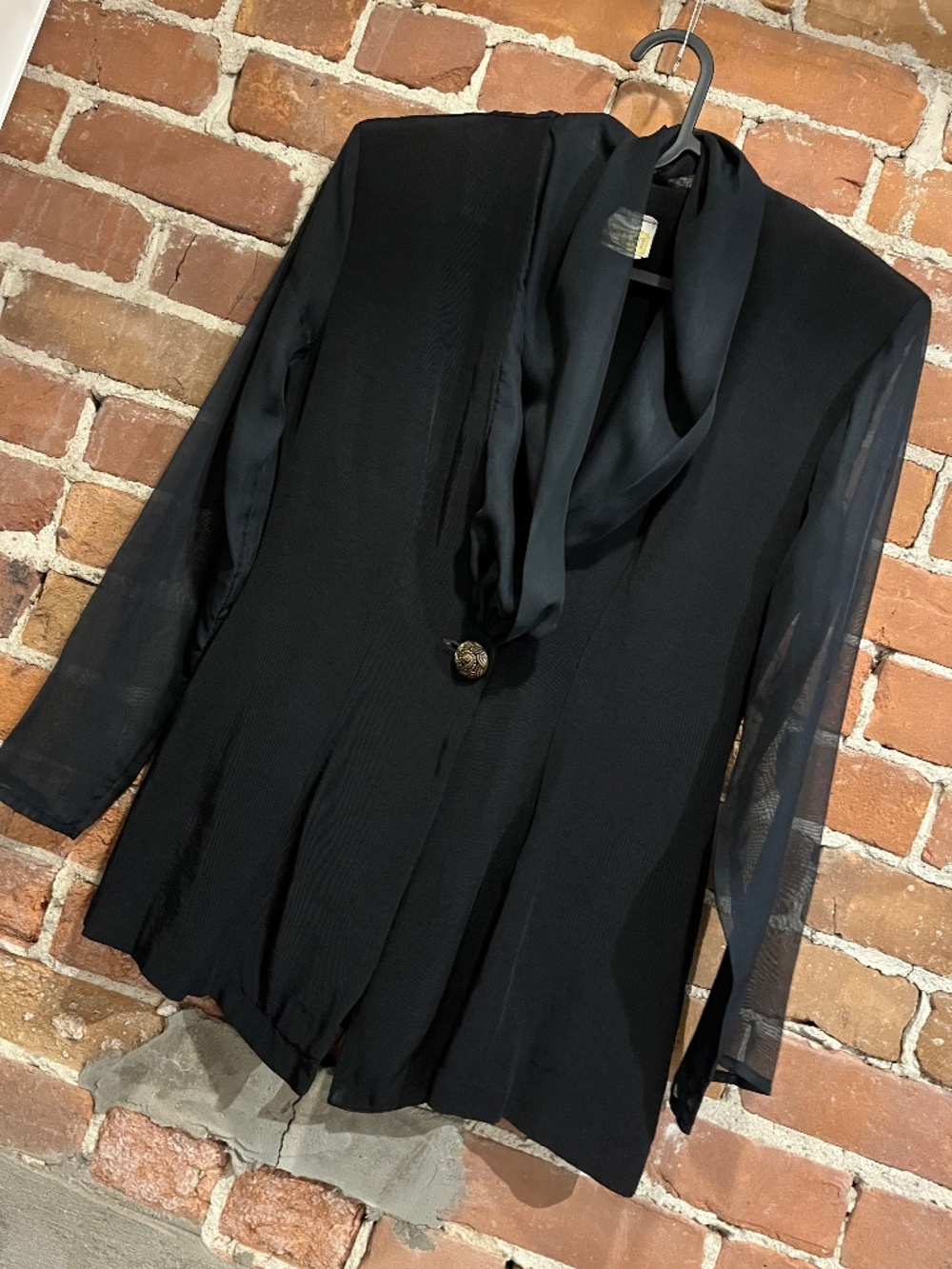Vintage Last Exit USA Sheer Sleeve Blazer - Picture 1 of 7